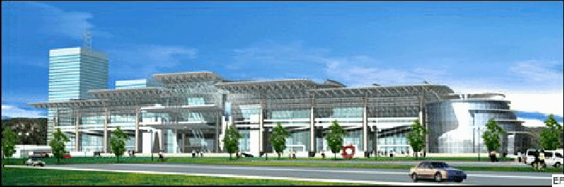 湖南國(guó)際會(huì)展中心(芒果館)外觀圖