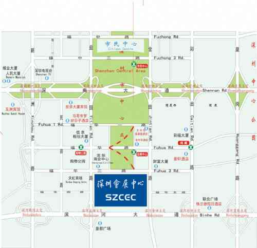 深圳會(huì)展中心(福田)交通圖